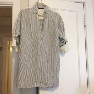Zara striped dress/cover up NWOT